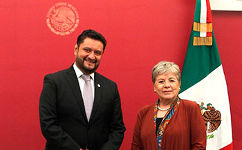 Nueva canciller mexicana y el  ILCE