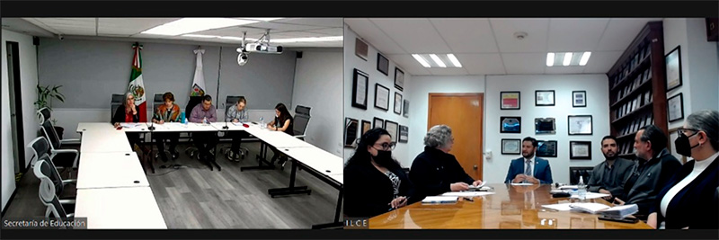 Reunión entre los titulares de la Secretaría de Educación de Nuevo León y del ILCE 1