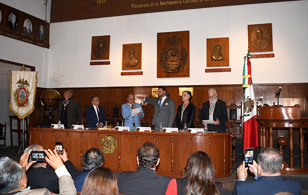 El titular del ILCE ingresa a la Sociedad Mexicana de Geografía y Estadística (SMGE)