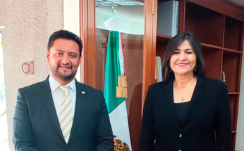 Se reúnen subsecretaria de Educación Media Superior de México y el titular del ILCE