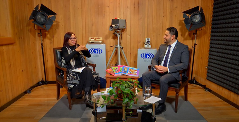 La secretaria de Educación Pública de México asiste a conversar en la TV del ILCE