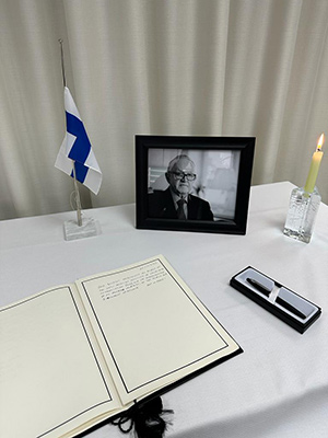 El ILCE expresa sus condolencias en honor de expresidente de Finlandia 