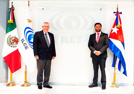 Visita oficial al ILCE del embajador de Cuba en México