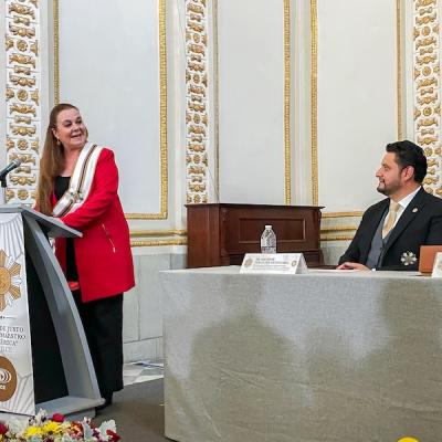 Excelentísima señora Anabella María Giracca Méndez, ministra de Educación del Gobierno de la República de Guatemala.